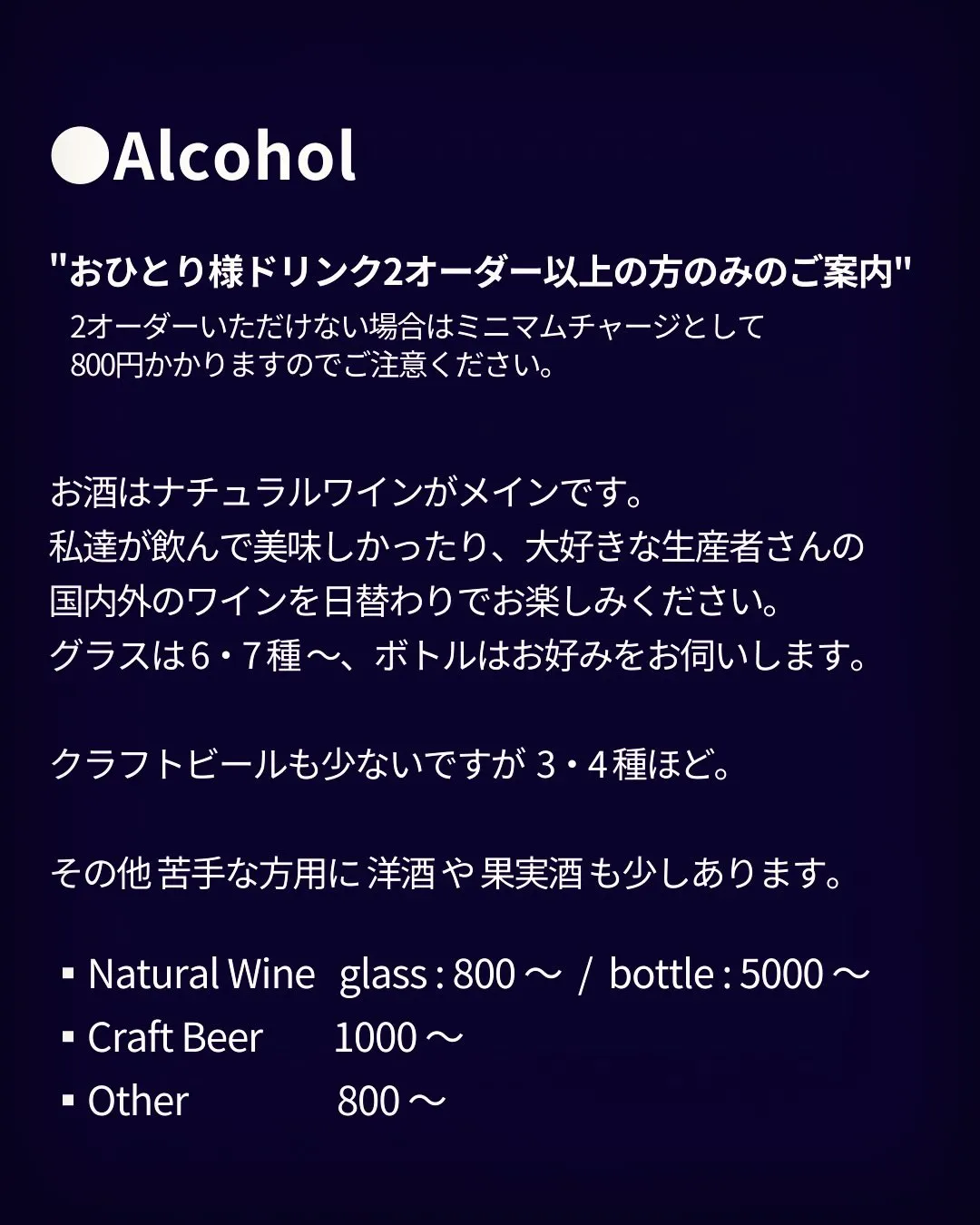 ーお店についてー